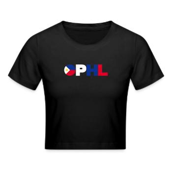 Philippines - Cropped T-Shirt - black - Front - Marisol (170cm)
