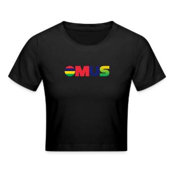 Mauritius - Cropped T-Shirt - black - Front - Marisol (170cm)