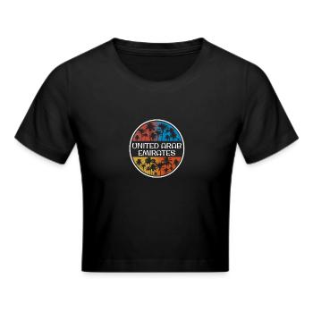 United Arab Emirates UAE Stylish Vacation - Cropped T-Shirt - black - Front - Marisol (170cm)