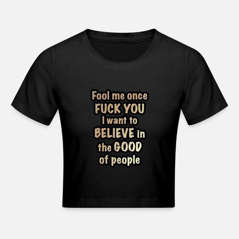 Fool more once - Crop top - noir