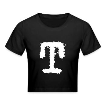 T - Frauen Cropped T-Shirt - Schwarz - Vorne - Marisol (170cm)
