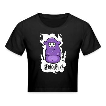 Sérieusement? -Monstre - Crop top - noir - Devant - Marisol (170cm)