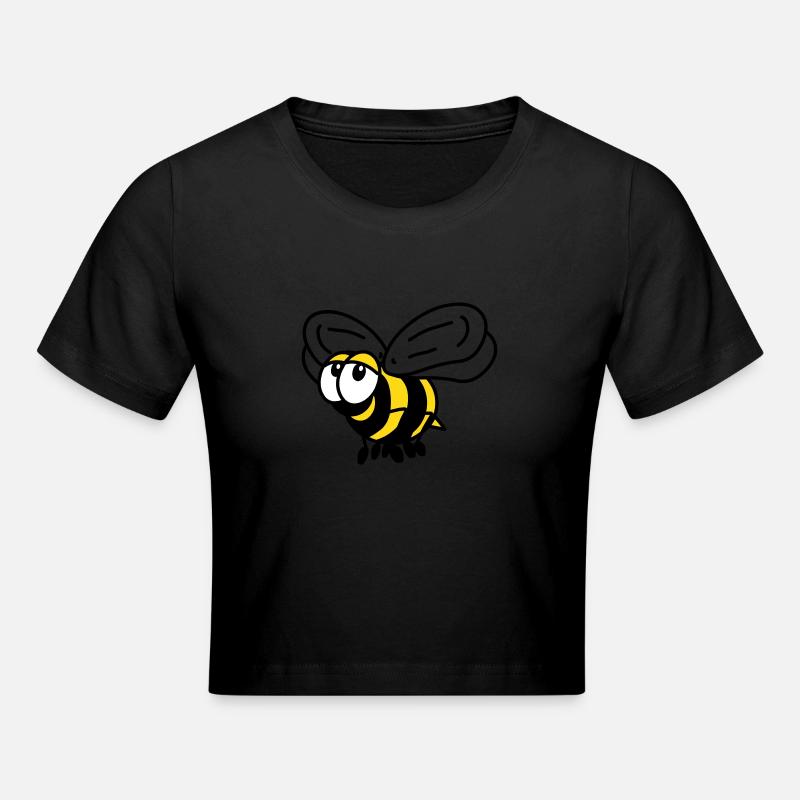 Abeille - Crop top - noir