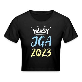 Jga 2023 Junggesellenabschied - Frauen Cropped T-Shirt - Schwarz - Vorne - Marisol (170cm)