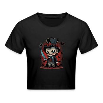 Jack l’Éventreur - Crop top - noir - Devant - Marisol (170cm)
