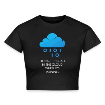 Programmer Coder Software Developer - Cropped T-Shirt - black - Front - Marisol (170cm)