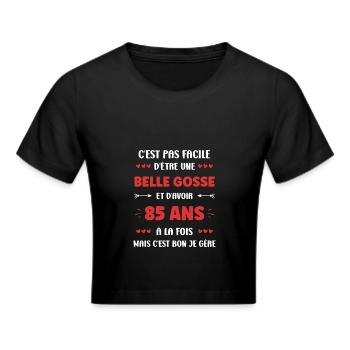 85 ANS - Crop top - noir - Devant - Marisol (170cm)