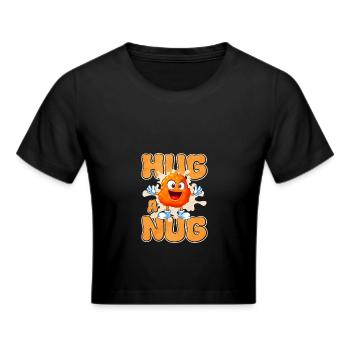 Chicken Nugget - Frauen Cropped T-Shirt - Schwarz - Vorne - Marisol (170cm)