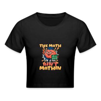 Mathe - Frauen Cropped T-Shirt - Schwarz - Vorne - Marisol (170cm)