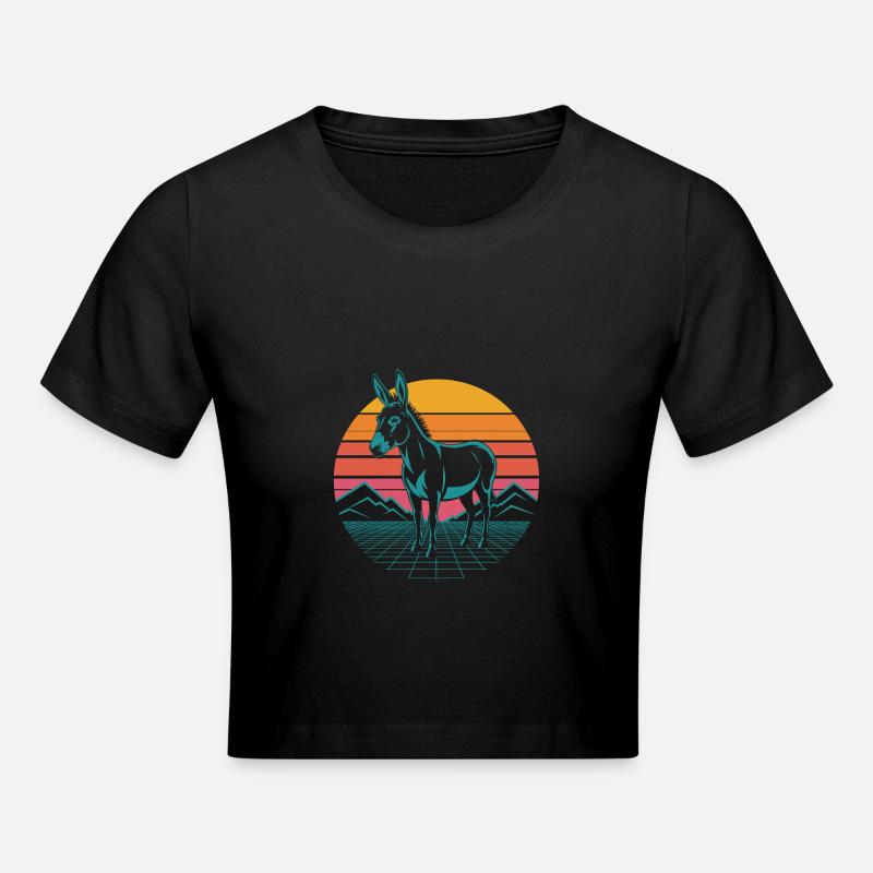 Drôle d’âne - Crop top - noir