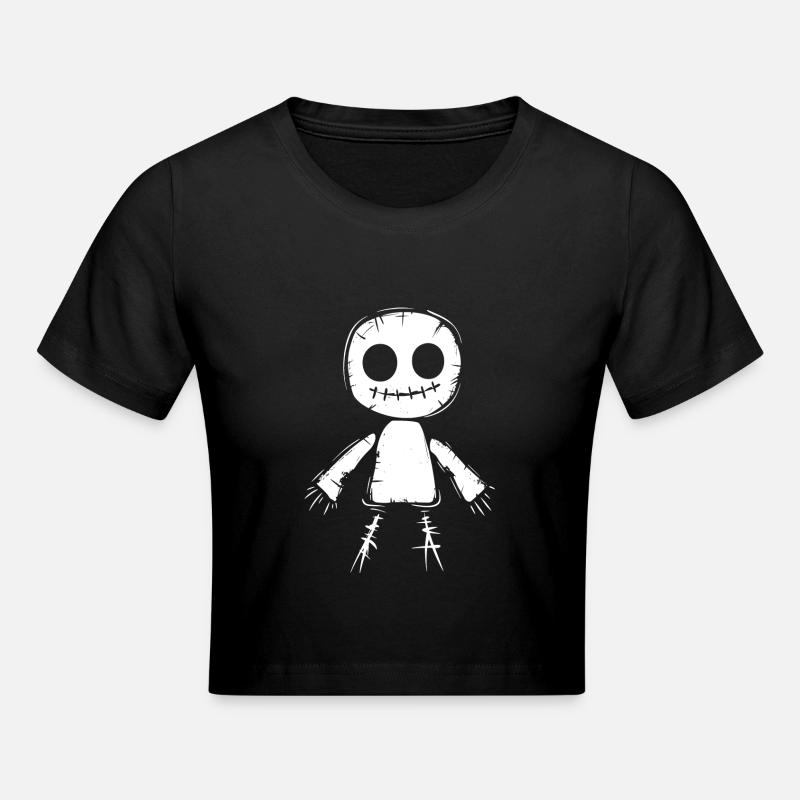 Poupée vaudou - Crop top - noir