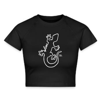 Salamandre - Aimer les animaux - Crop top - noir - Devant - Marisol (170cm)
