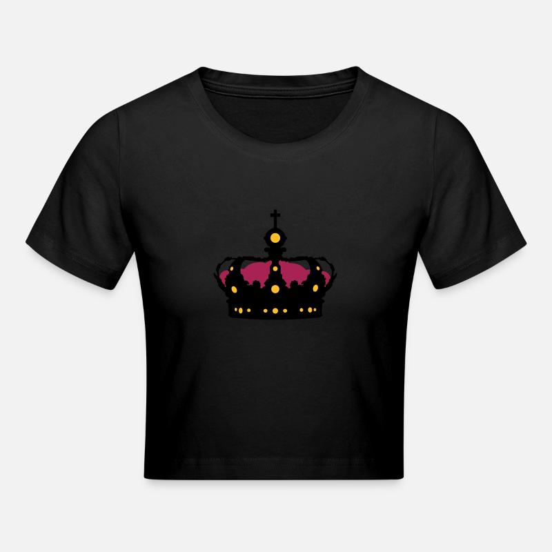 Couronne - Crop top - noir