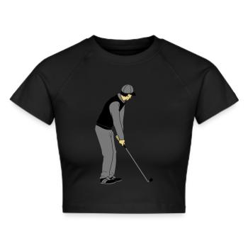 Jouer au golf Clipart - Crop top - noir - Devant - Marisol (170cm)