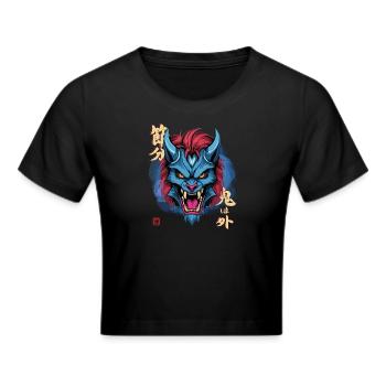 Oni bleu yéti - Crop top - noir - Devant - Marisol (170cm)