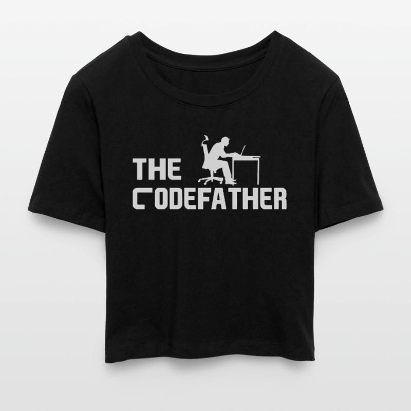 Programmierer Softwareentwickler Coder Sprüche Frauen Cropped T-Shirt