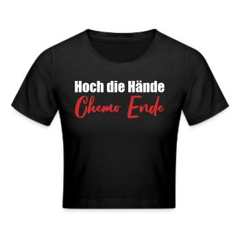 Chemo Krebstherapie Krebs Geschenk - Frauen Cropped T-Shirt - Schwarz - Vorne - Marisol (170cm)