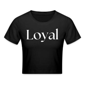 Loyal Loyalty - Cropped T-Shirt - black - Front - Marisol (170cm)