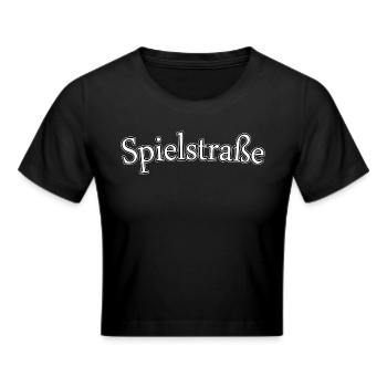 Living street - Cropped T-Shirt - black - Front - Marisol (170cm)