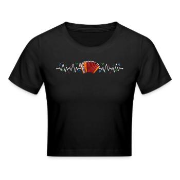 Accordéon Polka musique cadeau - Crop top - noir - Devant - Marisol (170cm)
