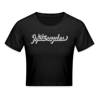 Motorcycles - Cropped T-Shirt - black - Front - Marisol (170cm)