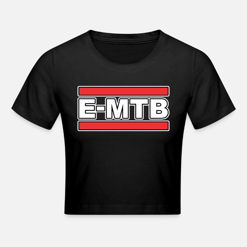 E-MTB - Cropped T-Shirt - black