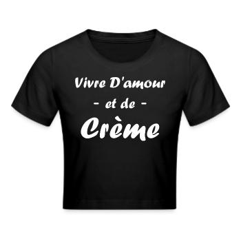 Humour crème fraiche - Crop top - noir - Devant - Marisol (170cm)