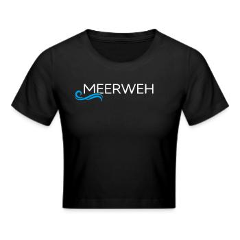 meer sommer-vibes rügen moin moin meerweh - Frauen Cropped T-Shirt - Schwarz - Vorne - Marisol (170cm)