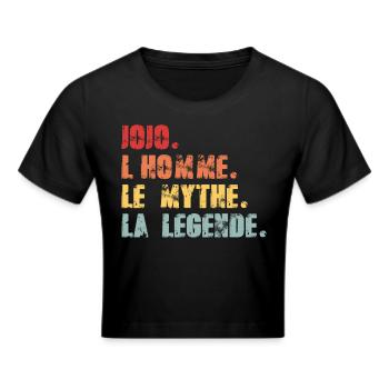 Jojo,l’homme,le mythe,la légende - Crop top - noir - Devant - Marisol (170cm)