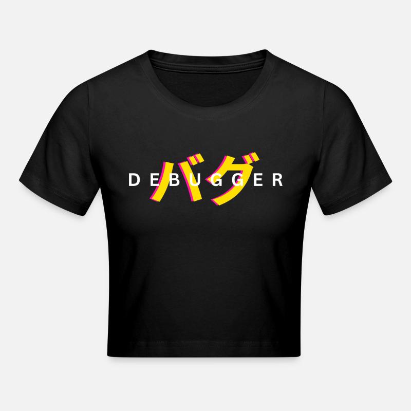 LUZILLION DEBUGGER PRINT FOR CODER AND GAMER - Frauen Cropped T-Shirt - Schwarz