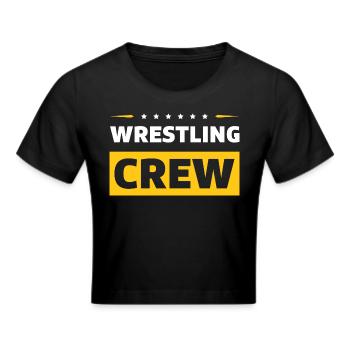 Wrestling Crew - Frauen Cropped T-Shirt - Schwarz - Vorne - Marisol (170cm)