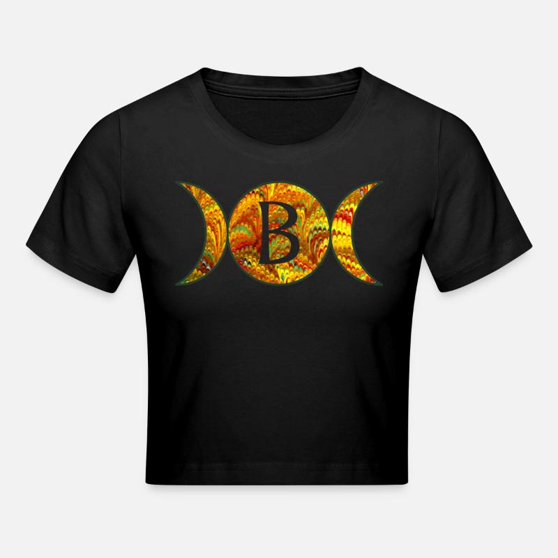 Moon phases E 38 B - Cropped T-Shirt - black