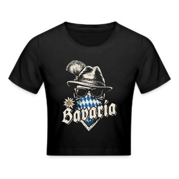 Grantler - Bavière, chapiteau, bière et divertissement - Crop top - noir - Devant - Marisol (170cm)