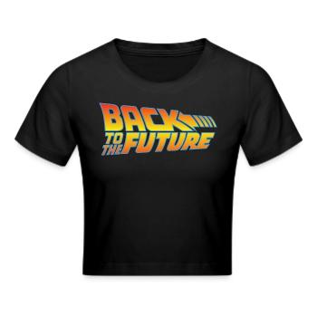 Retour Vers Le Futur Logo - Crop top - noir - Devant - Marisol (170cm)