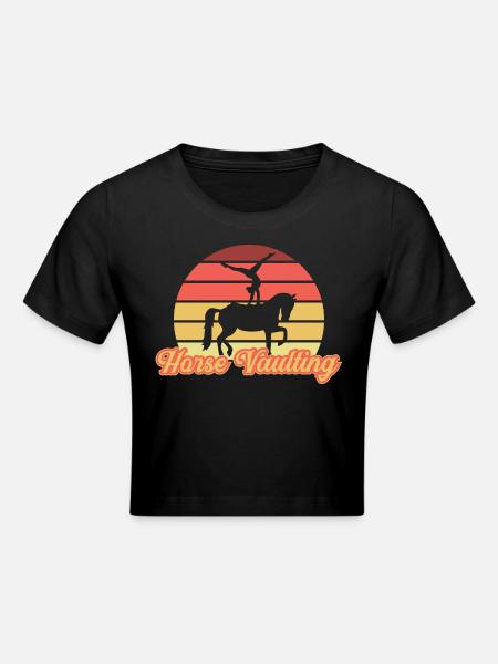 Vaulting - Cropped T-Shirt - black