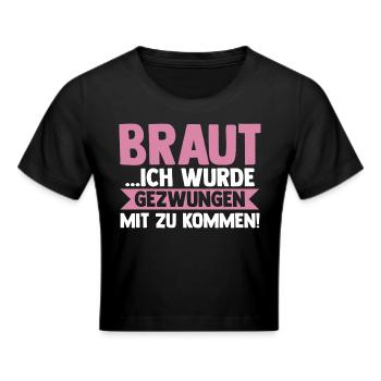 Braut Junggesellinnenabschied Junggesellenabschied - Frauen Cropped T-Shirt - Schwarz - Vorne - Marisol (170cm)