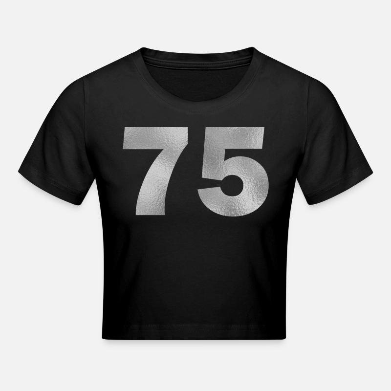 Anniversaire 75 ans - Crop top - noir