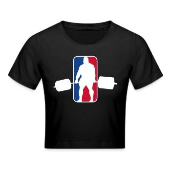 Deadlift - Cropped T-Shirt - black - Front - Marisol (170cm)