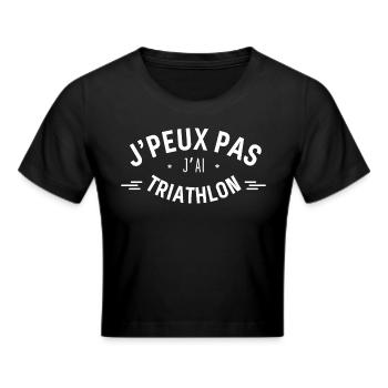J peux pas j ai Triathlon - Crop top - noir - Devant - Marisol (170cm)