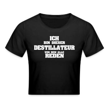 Profession: Distiller - Cropped T-Shirt - black - Front - Marisol (170cm)