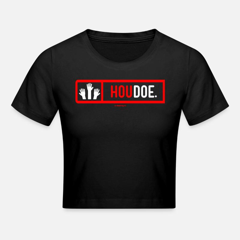 Goodbye - Cropped T-Shirt - black