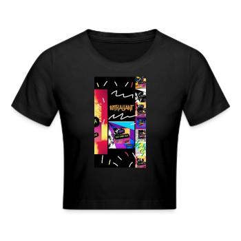 10trayant Style Streetart 4000 - Crop top - noir - Devant - Marisol (170cm)
