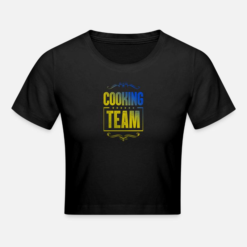 Équipe de cuisine - Crop top - noir