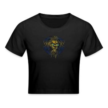 Sverige - Cropped T-Shirt - sort - Foran - Marisol (170cm)