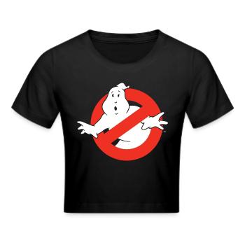 Ghostbusters Logo - Frauen Cropped T-Shirt - Schwarz - Vorne - Marisol (170cm)