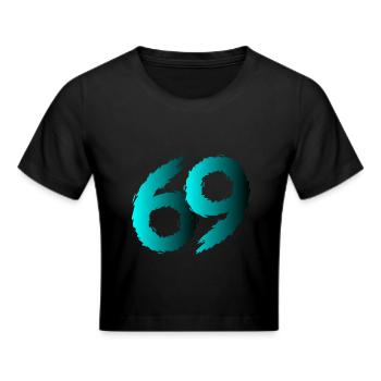 69 Symbol Zahl Neunundsechzig - Frauen Cropped T-Shirt - Schwarz - Vorne - Marisol (170cm)