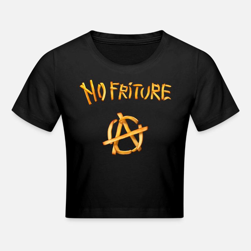 No friture Anarchy - Cropped T-Shirt - black