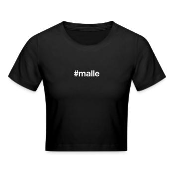 MALLE Mallorca - Frauen Cropped T-Shirt - Schwarz - Vorne - Marisol (170cm)