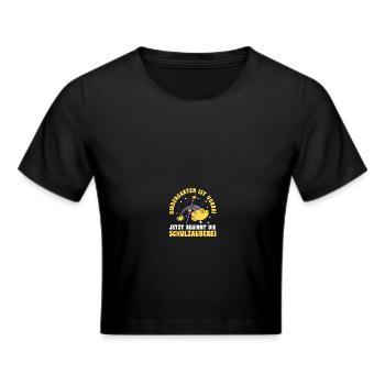 Daycare Leavers School Enrollment Schoolchild - Cropped T-Shirt - black - Front - Marisol (170cm)