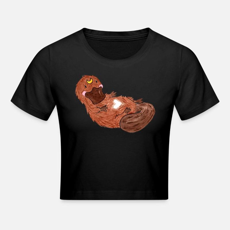 Ornithorynque - Crop top - noir